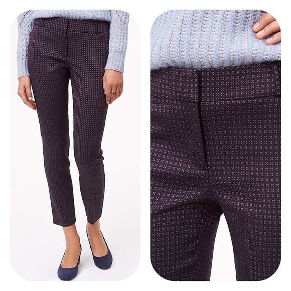 LOFT Pants - Loft Violet Mist Marisa Skinny Ankle Pants Size 2